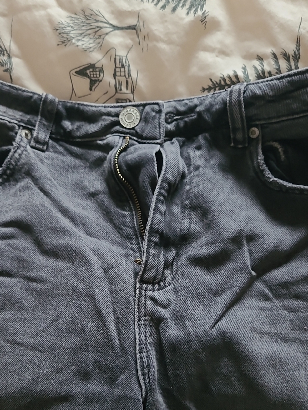 Garage Black Wide Leg Jeans